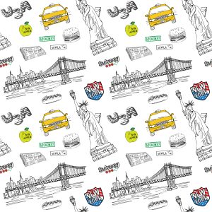 Papier Peint Collage New-Yorkais – Image 1