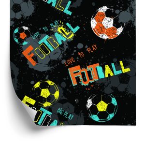 Papier Peint Ballon De Football Coloré – Image 2