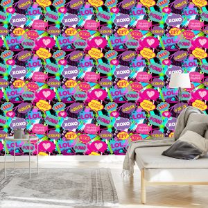 Papier Peint Chat Pop-Art – Image 3