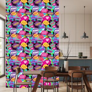 Papier Peint Chat Pop-Art – Image 4