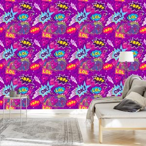 Papier Peint Collage De Fille – Image 3