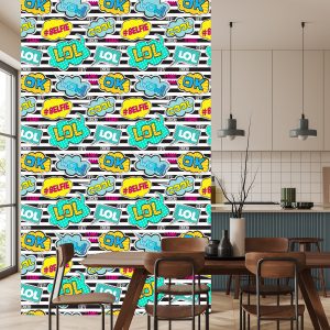 Papier Peint Bulles Comiques – Image 4