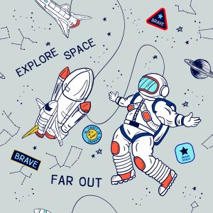 Papier Peint Marche Cosmique De L'astronaute – Image 1