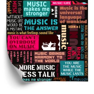Papier Peint Typographie Musicale – Image 2