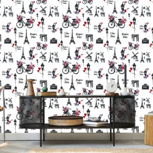 Papier Peint J'aime Paris – Image 5