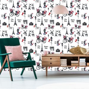 Papier Peint J'aime Paris – Image 6