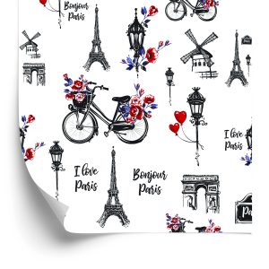 Papier Peint J'aime Paris – Image 2