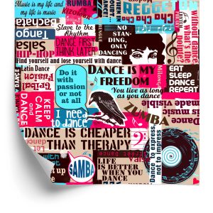 Papier Peint Typographie De La Danse – Image 2