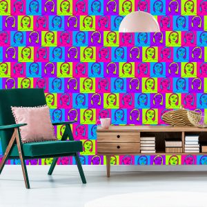 Papier Peint Des Portraits Au Style Pop-Art – Image 6