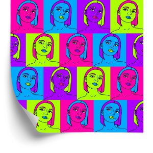 Papier Peint Des Portraits Au Style Pop-Art – Image 2