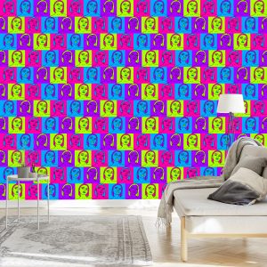 Papier Peint Des Portraits Au Style Pop-Art – Image 3
