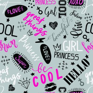 Papier Peint Typographie Féminine – Image 1