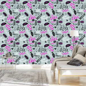 Papier Peint Typographie Féminine – Image 3