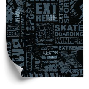 Papier Peint Typographie De Patineur – Image 2