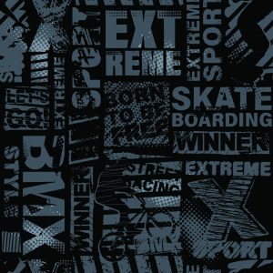 Papier Peint Typographie De Patineur – Image 1
