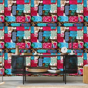 Papier Peint Ours En Peluche Avec Typographie – Image 5