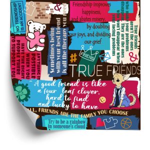 Papier Peint Ours En Peluche Avec Typographie – Image 2