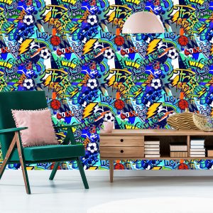 Papier Peint Jeunes Sport Graffiti Football – Image 6