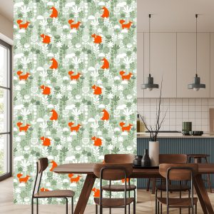 Papier Peint Renards Dans Une Clairière D'hiver – Image 4