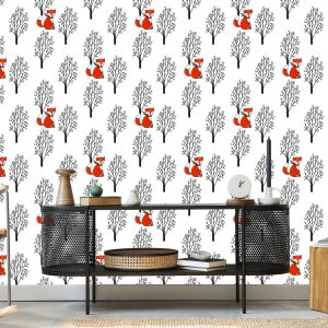 Papier Peint Renards Parmi Les Arbres – Image 5
