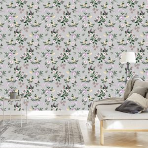 Papier Peint Fleurs Colorées Délicates – Image 3