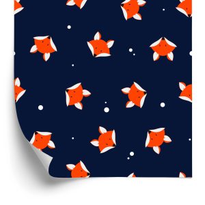 Papier Peint Renards Peints – Image 2