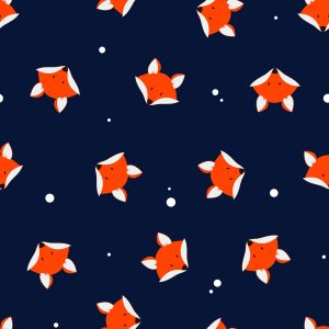 Papier Peint Renards Peints – Image 1