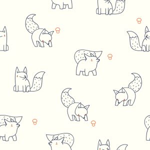 Papier Peint Renards Minimalistes – Image 1