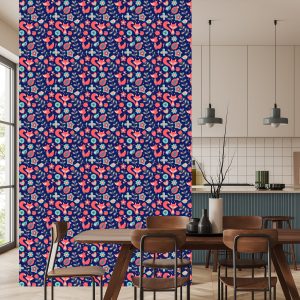Papier Peint Renards Avec Des Oiseaux Dans La Forêt – Image 4