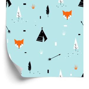 Papier Peint Renards Tipis – Image 2