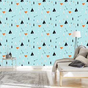 Papier Peint Renards Tipis – Image 3