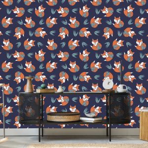 Papier Peint Renards Endormis De W. – Image 5