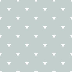 Papier Peint Pour Enfants - Étoiles Blanches Sur Fond Gris – Image 1