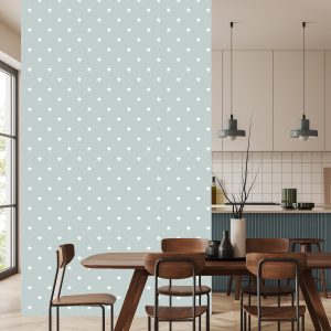 Papier Peint Pour Enfants - Étoiles Blanches Sur Fond Gris – Image 4