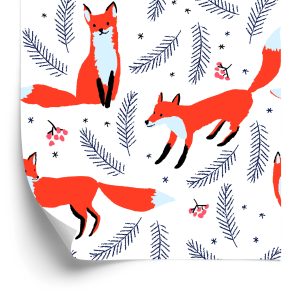 Papier Peint Renards Aux Baies – Image 2