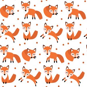 Papier Peint Heureux Renards Endormis – Image 1
