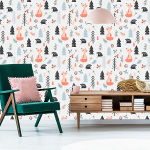 Papier Peint Un Renard Avec Un Hérisson Dans La Forêt – Image 6