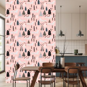 Papier Peint Renards Minimalistes Dans La Forêt – Image 4