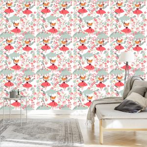 Papier Peint Princesse Renards – Image 3