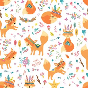 Papier Peint Renards Indiens – Image 1