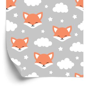 Papier Peint Renards Avec Des Nuages – Image 2
