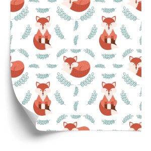 Papier Peint Renards Avec Des Plantes – Image 2