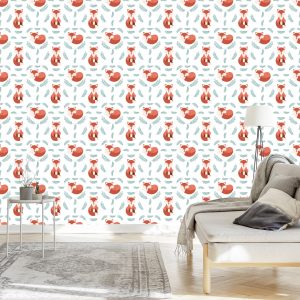 Papier Peint Renards Avec Des Plantes – Image 3