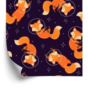 Papier Peint Renards Astronautes – Image 2