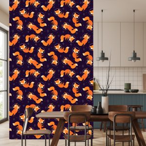 Papier Peint Renards Astronautes – Image 4