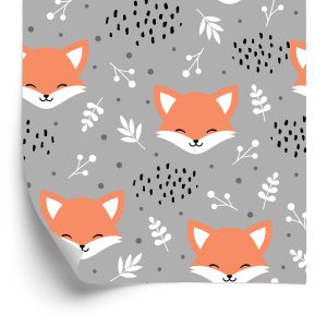 Papier Peint Renards Heureux Dans La Forêt – Image 2