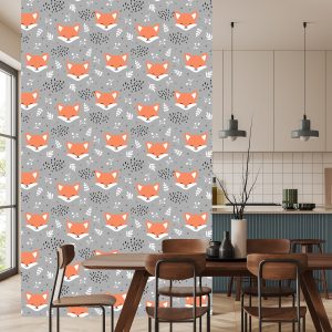 Papier Peint Renards Heureux Dans La Forêt – Image 4