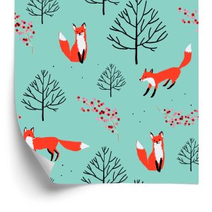 Papier Peint Renards Aux Fruits Des Bois – Image 2