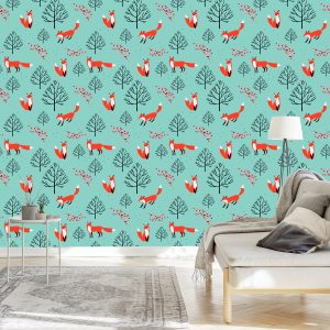 Papier Peint Renards Aux Fruits Des Bois – Image 3
