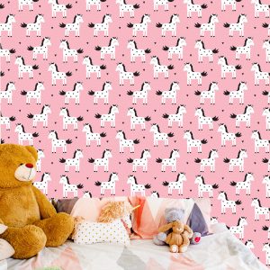 Papier Peint Pour Les Enfants - Licornes Dans Les Étoiles – Image 6